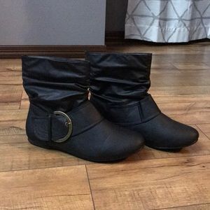 Blue Suede Shoes Booties - Size 10